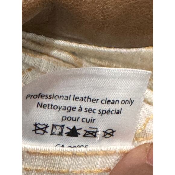 Veronica beard brown moto leather jacket size 1 / XS - Picture 11 of 16